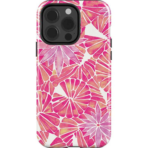 Pink Water Lilies by Cat Coq iPhone 15 Pro Impact Case
